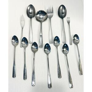 Oneida Northland VILLAGE COMMON Stainless Flatware Glossy Lot of 13 Pieces